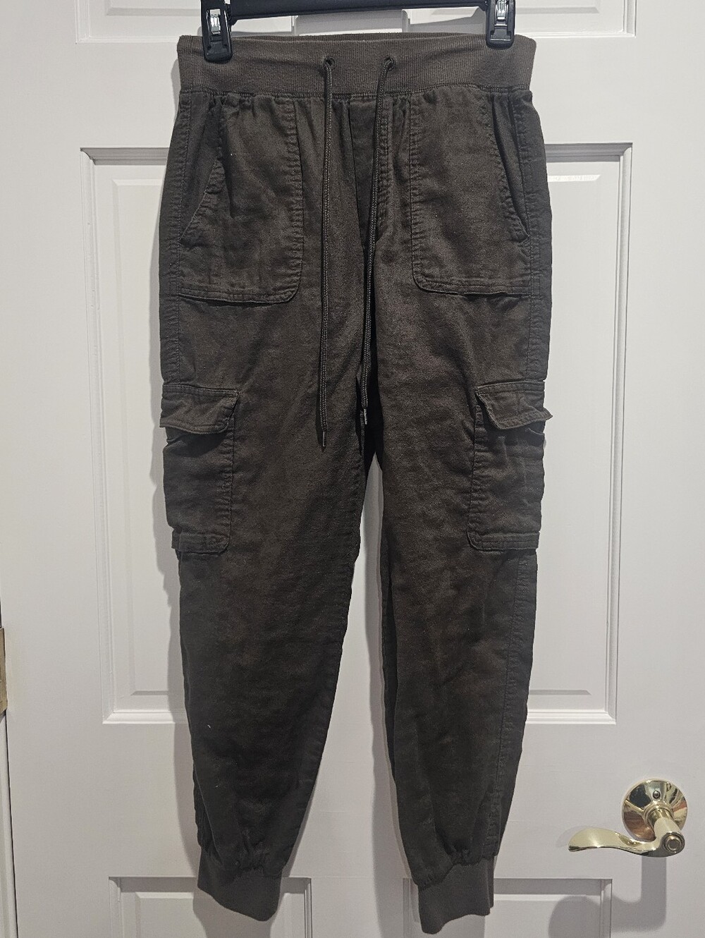 Garage Womem's Cargo Jogger Pants - Olive Green - Picture 2 of 7